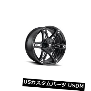 �C�O�A���z�C�[�� 20x9 Fuel D622 Dakar 5x139.7/5x150 ET1 Black  Milled Rims (Set of 4) �y���s�A���i�z