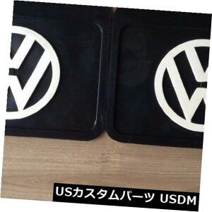 }bhK[h D VW Bug Beetle KafferANZT[ubN}bhtbvƃzCgS̃yAB 388 VW Bug Beetle Kaffer Accessories Black Mud Flaps with White Logo pair. #388