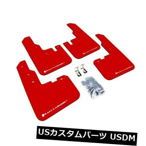 }bhK[h D 2013-2015g^Rav4̂߂̃[A[}[URuSƐԓDtbvv Rally Armor UR "Red Mud Flaps with White Logo" for 2013-2015 Toyota Rav4