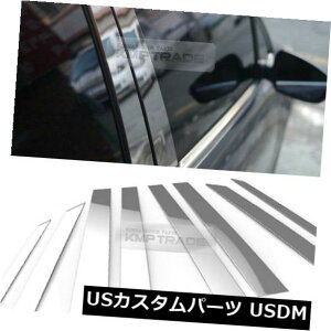 �h�A�s���[ SSANGYONG 2004 - 2006 Musso�̂��߂̃X�e�����X�|�̃N�������̒��̒�����8P Stainless Steel Chrome Window Pillar Molding 8P For SSANGYONG 2004 - 2006 Musso �y���s�A���i�z
