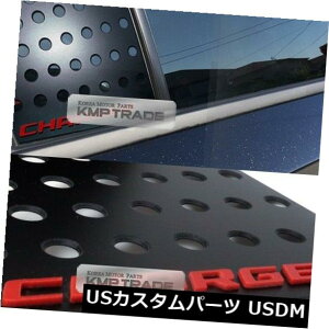 ドアピラー ドッジ2006-2016年の充電器のための赤いロゴを形成するCの柱の窓ガラスのスポーツの版 C Pillar Window Glass Sports Plate Molding Red Logo For DODGE 2006-2016 Charger