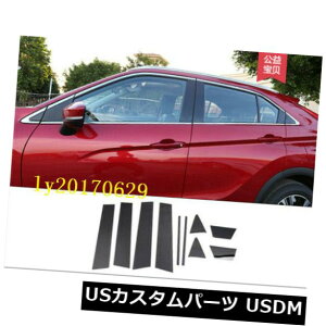 hAs[ OHGNvXNX2018p10{ubNPC̃hȂ̒|XgJo[ 10x Black PC Door Window Pillars Post Cover For Mitsubishi Eclipse Cross 2018