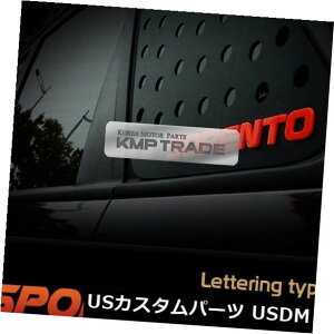 �h�A�s���[ BMW 2008-2014 X6 E71 E72�̂��߂̐Ԃ����S���`������C�̒��̑��K���X�̃X�|�[�c�̔� C Pillar Window Glass Sports Plate Molding Red Logo For BMW 2008-2014 X6 E71 E72 �y���s�A���i�z