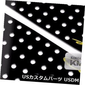 hAs[ q_C2013 - 2017WFlVXN[ypEBhECs[v[ĝ鍕F Window C-Pillar Plate Glossy Black Yellow for HYUNDAI 2013 - 2017 Genesis Coupe