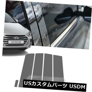 �h�A�s���[ HYUNDAI 2017 - 2018 Elantra�̂��߂̃X�e�����X�|�̃N�������̒��̒�����6P Stainless Steel Chrome Window Pillar Molding 6P For HYUNDAI 2017 - 2018 Elantra �y���s�A���i�z