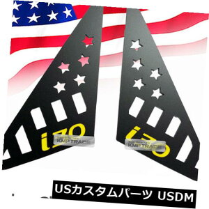 hAs[ HYUNDAI 13-17 Elantra GTpCs[EBhEv[gCG[SAJ C Pillar Window Plate Yellow Logo American Flag For HYUNDAI 13-17 Elantra GT