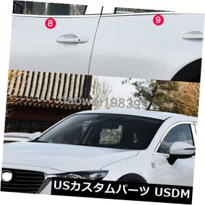 hAs[ }c_CX-3 CX3 2016-2019̂߂18{̃XeX̃hAEBhEs[VJo[g 18pcs Stainless Door Window Pillar Sill Cover Trim For Mazda CX-3 CX3 2016-2019