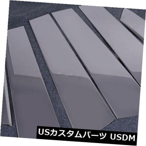 �h�A�s���[ �z���_�V�r�b�N2016-2018�̂��߂�6�{�̃X�e�����X�|�����|�X�g�g�����J�o�[�t�B�b�g 6pcs Stainless Steel Window Pillar Post Trim Cover Fit For Honda Civic 2016-2018