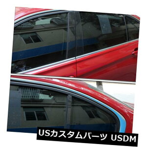 �h�A�s���[ BMW 3�V���[�YF30 F35�̂��߂�6Pcs�h�A���̒��̃g�����J�o�[�X�e�b�J�[�J�[�{���@�� 6Pcs Door Window Pillar Trim Cover Sticker Carbon Fiber For BMW 3 Series F30 F35 �y���s�A���i�z