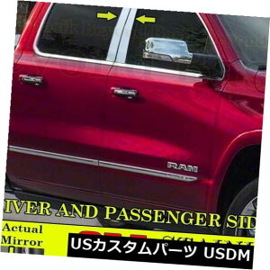 hAs[ 2019NpDodge Ram 1500 4DRNbhAv N[LuN[s[|XgSTAINLESS STEEL For 2019 Dodge Ram 1500 4DR Quad  Crew Cabs Chrome Pillar Post STAINLESS STEEL
