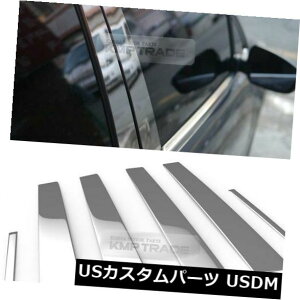 �h�A�s���[ HYUNDAI 2001-06 Terracan�̂��߂̃X�e�����X�|�̃N�������̒��̒�����6P Stainless Steel Chrome Window Pillar Molding 6P For HYUNDAI 2001-06 Terracan �y���s�A���i�z