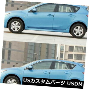 hAs[ }c_3nb`obNpɂ҂tBbgꂽ12{̃tEBhEs[V[fBOg 12pcs Full Window Pillars Sill Molding Trim Exactly Fitted For Mazda 3 Hatchback