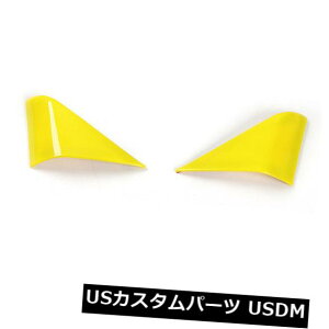 hAs[ J}̂߂̉FABS As[XebJ[TChEBhEgCAOJo[g2017-2019 Yellow ABS A-pillar Sticker Side Window Triangle Cover Trim for Camaro 2017-2019