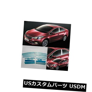 hAs[ KIA K3̂߂ɂ҂荇14pcS̑̓y̒̃g 14pc Full Window Pillars Window Sill Molding Trim Exactly Fitted For KIA K3