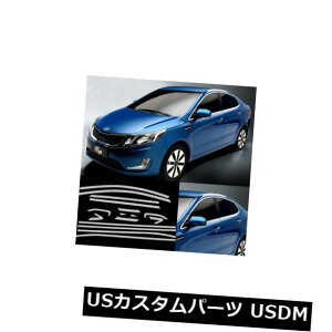 hAs[ KIA K2̂߂ɂ҂荇16pcS̑̓y̒̃g 16pc Full Window Pillars Window Sill Molding Trim Exactly Fitted For KIA K2