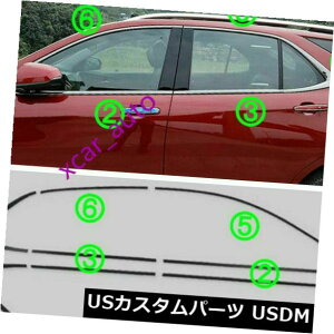 hAs[ 18 2019V{[EGNCmbNX|XgbvJo[s[|Xgg* 12̐V NEW FOR 18 2019 Chevrolet Equinox steel Windows Strip Cover Pillar Post Trim*12