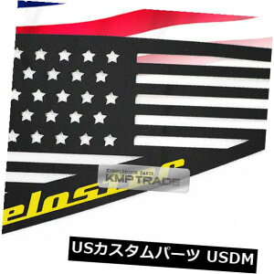 hAs[ q_C11-17 VelosterCs[EBhEX|[cv[gFAJ C Pillar Window Sports Plate Yellow American Flag For HYUNDAI 11-17 Veloster