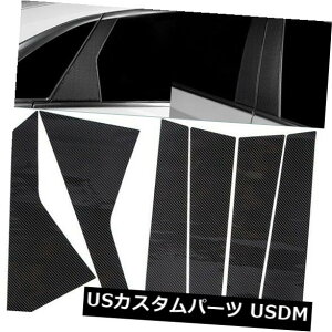 hAs[ LfbNXT 5 2016-2018̂߂6PCSAJ[{t@Co[hAEBhEs[Jo[g 6PCS Real Carbon Fiber Door Window Pillar Cover Trim For Cadillac XT5 2016-2018