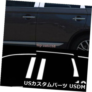hAs[ XeXAbp[EBhEXgbvJo[OHAEg_[13-16ps[|Xg Stainless upper Window Strip CoverPillar Posts For Mitsubishi Outlander 13-16