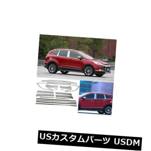 hAs[ SɃtH[hKUGÂ߂ɍ24PCSS̑̓y̒̃g 24PCS Full Window Pillars Window Sill Molding Trim Exactly Fitted For Ford KUGA