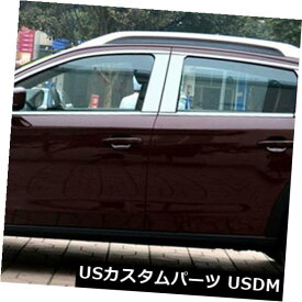 ドアピラー ステンレス鋼のクロム窓枠+柱のポストはシトロエンC3-XRのためのカバーを整えます Stainless Steel Chrome Window Sills+Pillar Posts Trims Cover For Citroen C3-XR