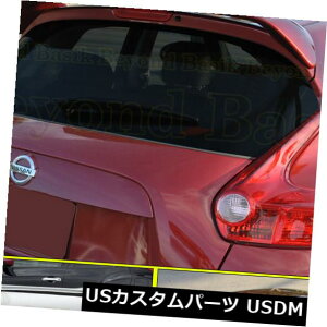 hAs[ 2011-2017YW[NX|C[+N[hAnhJo[w / oX}[gL[z[Ȃ For 2011-2017 Nissan Juke Spoiler+Chrome Door Handle Covers w/o Smart Keyholes