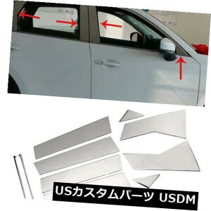 hAs[ 10Xp}c_CX-5 2017-2019XeXԂ̑Z^[s[B + C|XgJo[ 10X For Mazda CX-5 2017-2019 Stainless Car Window Center Pillars B+C Post Cover