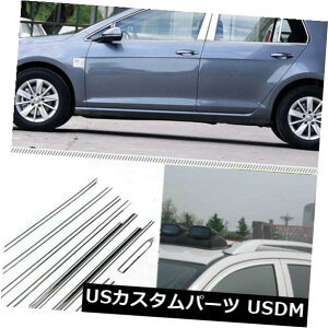hAs[ tEBhEY`gXgbvibgSt7pZ^[s[tj Full Windows Molding Trim Decoration Strips w/ Center Pillar For VW Golf 7
