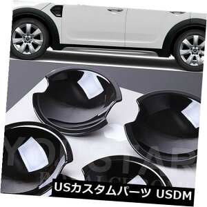 hAmu hAnh ~jJg[}N[p[F54 F55 F60pč݌X 4ubNhAnhJbv US STOCK X4 GLOSS BLACK Door Handle Cups for MINI Countryman Cooper F54 F55 F60
