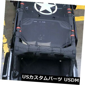 bVgbvJo[ tBbgW[vO[JK 4hAt@CuX^[[tbVTVF[hgbvJo[UVveNV fit Jeep Wrangler JK 4 Door Five Star Roof Mesh Sunshade Top Cover UV Protect
