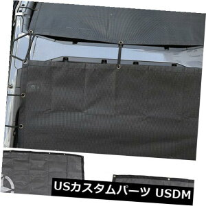 bVgbvJo[ W[vO[JL 18-19 4hAp2Xgbv㕔ݕXN[Jo[bV 2X Top Rear Cargo Sun Shade Screen Cover Mesh For Jeep Wrangler JL 18-19 4-Door