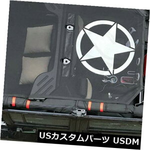 bVgbvJo[ W[vO[JK 4hAt@CuX^[[tbVTVF[hgbvJo[UVveNVp For Jeep Wrangler JK 4 Door Five Star Roof Mesh Sunshade Top Cover UV Protection