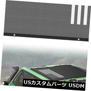 bVgbvJo[ W[vO[JL JLU 4hAptgTVF[hbV\tggbvJo[iAJj Front Sunshade Mesh Soft Top Cover for Jeep Wrangler JL JLU 4-Door (USA Flag)
