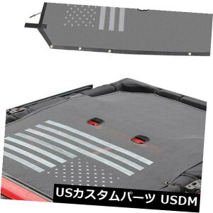 メッシュトップカバー ジープラングラー2007-2018用JeCarメッシュサンシェードトップシェードカバーUVプロテクション... JeCar Mesh Sunshade Top Shade Cover UV Protection for Jeep Wrangler 2007-2018...