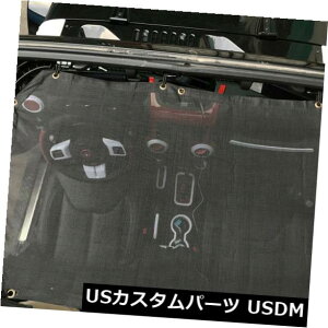 bVgbvJo[ tBbg2007-18W[vO[JK 2drԂ̉TVF[hbVgbvJo[UVی fit 2007-18 Jeep Wrangler JK 2dr Car Roof Sunshade Mesh Top Cover UV Protection