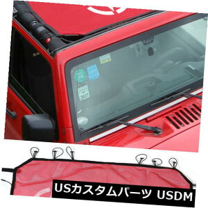 ���b�V���g�b�v�J�o�[ �W�[�v�����O���[Jk 07-17 4Door���b�h�X�^�[�̂��߂̓��悯�X�N���[���g�b�v�J�o�[���O�����b�V�� Sun Shade Screen Top Cover UV Ray Mesh For Jeep Wrangler Jk 07-17 4Door Red star �y���s�A