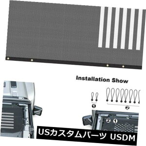 bVgbvJo[ W[vO[JL 4hÂ߂̊gbVTVF[h\tggbvJo[UVی Extended Mesh Sun Shade Soft Top Cover UV Protection For Jeep Wrangler JL 4 Door