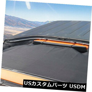 bVgbvJo[ 2007-17W[vO[̂߂̍4hATVF[hGNvXgbvJo[[tbV Black 4 Door Sun Shade Eclipse Top Cover Roof Mesh for 2007-17 Jeep Wrangler