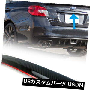 gNbhK[jbV XoWRX STI 4thGNXeApJ[{+bhCgNbhK[jbVgJo[ Carbon + Red Line Trunk Lid Garnish Trim Cover For Subaru WRX STI 4th Exterior