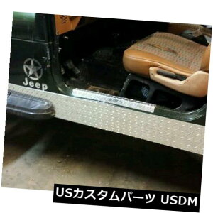 US���b�L�p�[�c �W�[�vTJ 5 1/2�_�C�������h�v���[�g���b�J�[�K�[�h�p�l���|���b�V���A���~�j�E�� Jeep TJ 5 1/2 Diamond Plate Rocker Guards panels polished aluminium �y���s�A���i�z