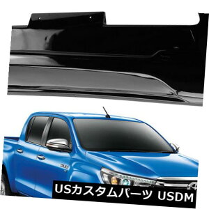 USbLp[c g^nCbNXRevo 2015-2017̃tgop[K[hJo[ubNg Front Bumper Guard Cover Polished Black Trim For Toyota Hilux Revo 2015 - 2017