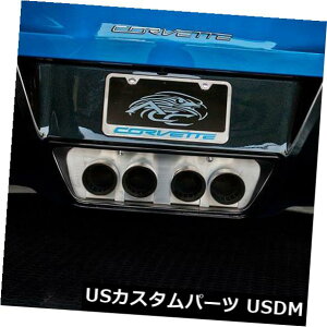 USbLp[c 2014-2019 C7RxbgiXgbNjp̐ꂽXeX|rCtB[pl Polished Stainless Steel Exhaust Filler Panel For 2014-2019 C7 Corvette (Stock)