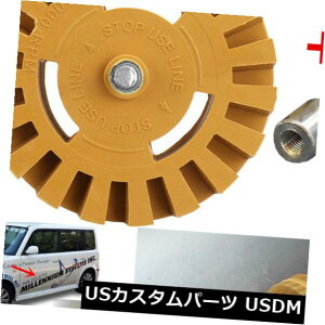 USbLp[c 1xfJ[c[Sԗ֎ԃrj[XebJ[ڒ܏SLbg 1x Decal Removal Tool Rubber Wheel Car Vinyl Sticker Glue Eraser Polishing Kit
