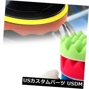 USbLp[c 7pcs 6 "150mmԗp|bVObNXotE[X|Wpbh|bV[obt@[Lbg 7pcs 6" 150mm Car Polishing Waxing Buffing Wool Sponge Pads Polisher Buffer Kit