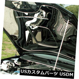 USbLp[c Mustang Hood Panel Polished 3Pc V6  GT 2005-2009-273008