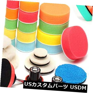 USbLp[c 29̎Ԃ̖AhpbhLbgi1/2/3C`otpbh Mixed 29Pcs Car Foam Drill Polishing Pad Kit High Quality 1/2/3Inch Buffing Pads