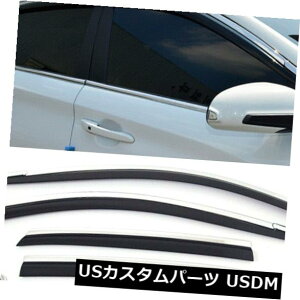 USbLp[c q_C18-20Rip_ChxgToCU[CK[hN[CD960 Diamond Window Vent Sun Visor Rain Guard Chrome Line D960 For HYUNDAI 18-20 Kona