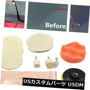 USbLp[c 10̎Ԃ̃KXXNb`[o[c[ZE_zC[pbhLbg 10Pcs Car Glass Window Polishing Scratch Remover Tool Cerium Oxide Wheel Pad Kit