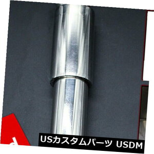 USメッキパーツ 2 "ステンレス製SUV車の排気レゾネーターマフラーポリッシュベントサイレンサー 2 " Stainless Steel SUV Car Exhaust Resonator Muffler Polished Bent Silencer