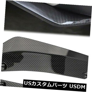 USbLp[c 2 *J[J[{t@Co[Aop[bvfBt[U[Xvb^[Ji[hveN^[jo[T 2* Car Carbon Fiber Rear Bumper Lip Diffuser Splitter Canard Protector Universal